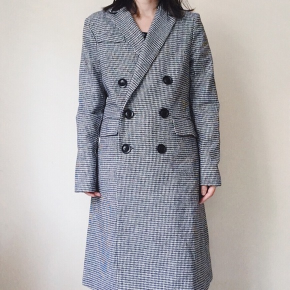SmilingBear Jackets & Blazers - NWT houndstooth double breast trench jacket